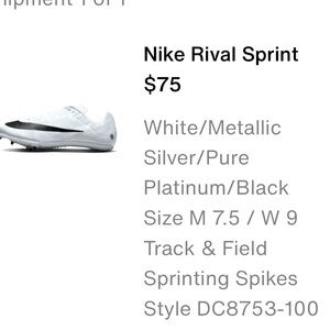 Nike Rival Sprint Track shoes